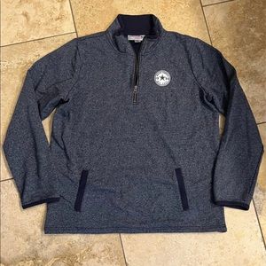 Dallas Cowboys Navy Blue Half Zip Women’s Fleece Zip Sweater XL extra Larve